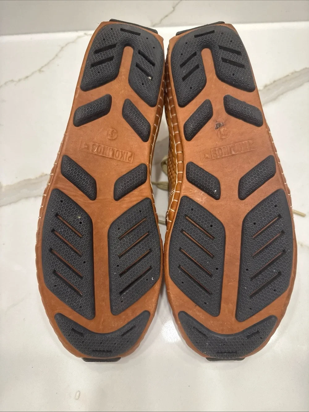 Pikolinos Jerez Brown Perf Walking Shoes Sz 41 7.5-8 US